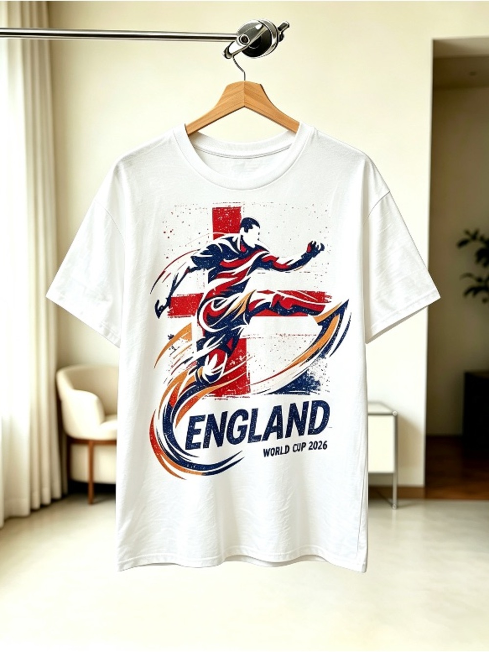 ENGLAND - NEW World Cup 2026 Football Soccer Fans T-Shirt Tee Shirt